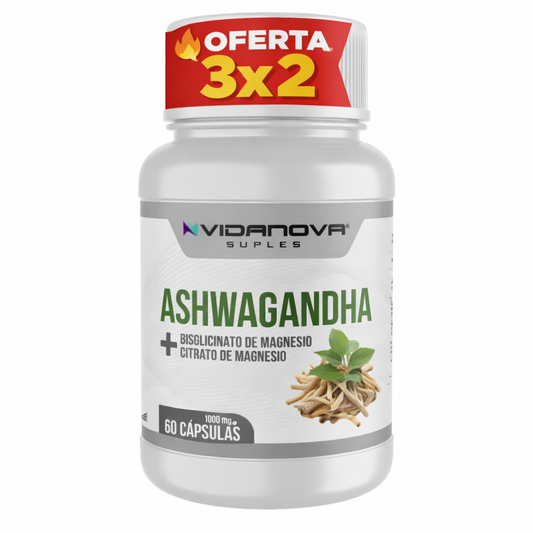 Ashwagandha + Magnesio 1000mg 60 CAPS